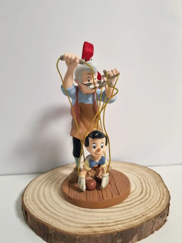 Adorno de Pinocho y Geppetto disney ornamento