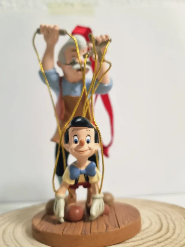 Adorno de Pinocho y Geppetto disney ornamento