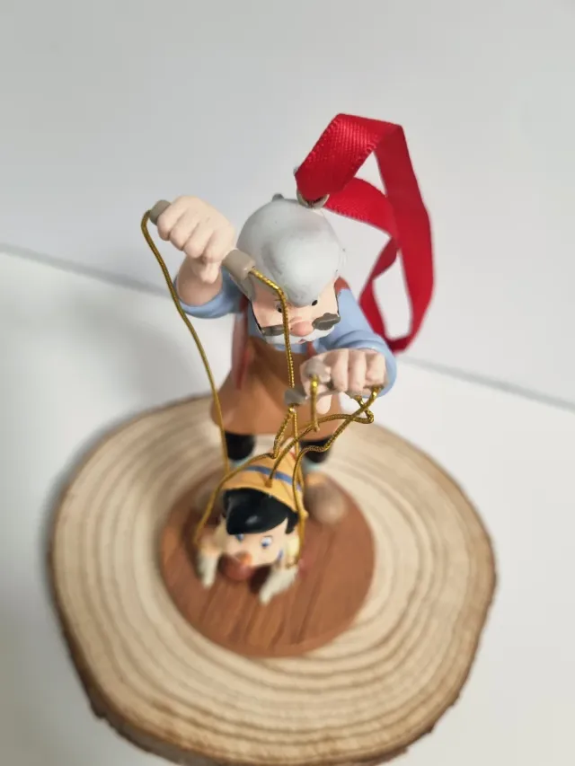 Adorno de Pinocho y Geppetto disney ornamento