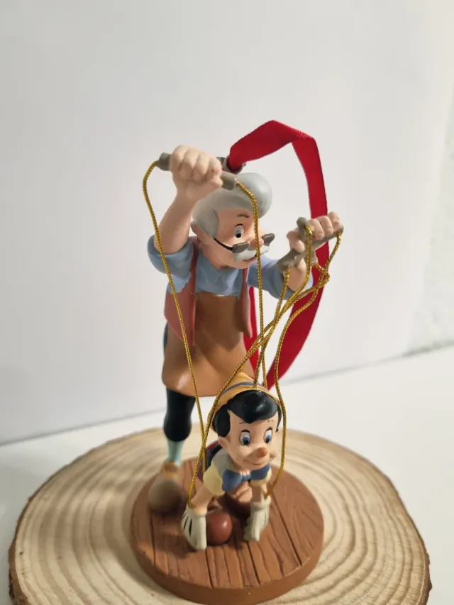 Adorno de Pinocho y Geppetto disney ornamento