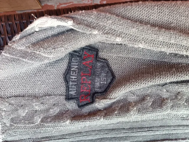 Jersey Replay Vintage Gris