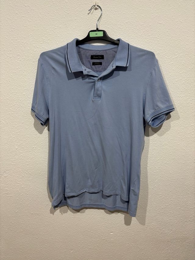 Polo Massimo Dutti Azul Talla L