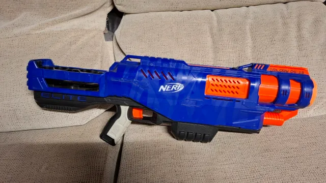 Pistola Nerf Trilogy DS-15 Azul y Naranja