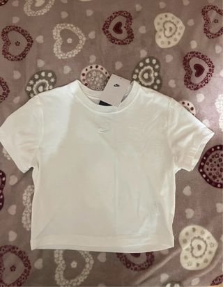 Maglietta crop Nike bianca taglia unica