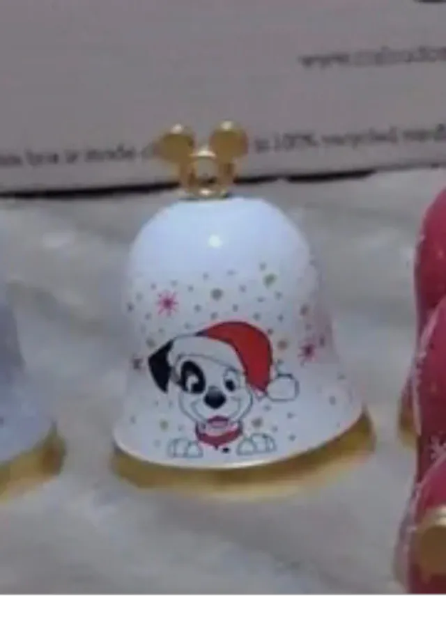 Campana Disney Dálmata con Gorro Navideño