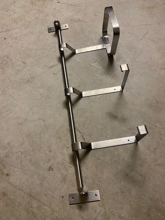 Barra colgador cocina 60cm con accesorios