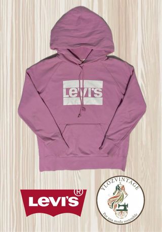 Sudadera Levi's Rosa con capucha Talla S