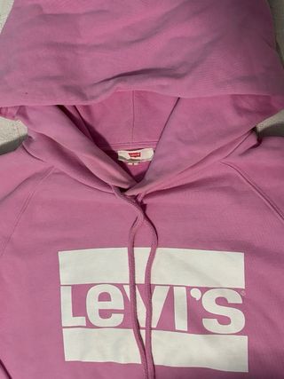 Sudadera Levi's Rosa con capucha Talla S