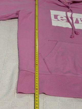 Sudadera Levi's Rosa con capucha Talla S