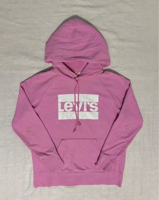 Sudadera Levi's Rosa con capucha Talla S