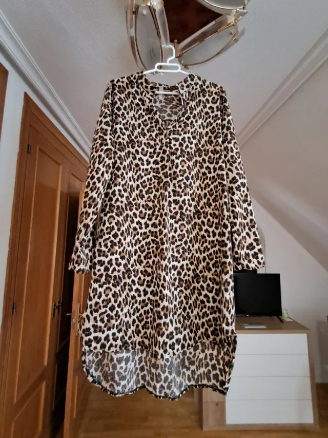 Vestido estampado leopardo