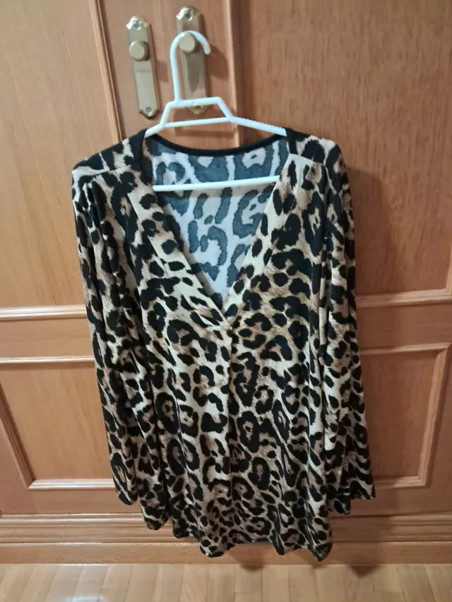 Vestido estampado leopardo