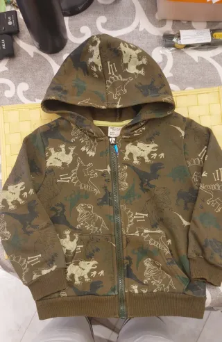 Felpa con cappuccio dinosauri