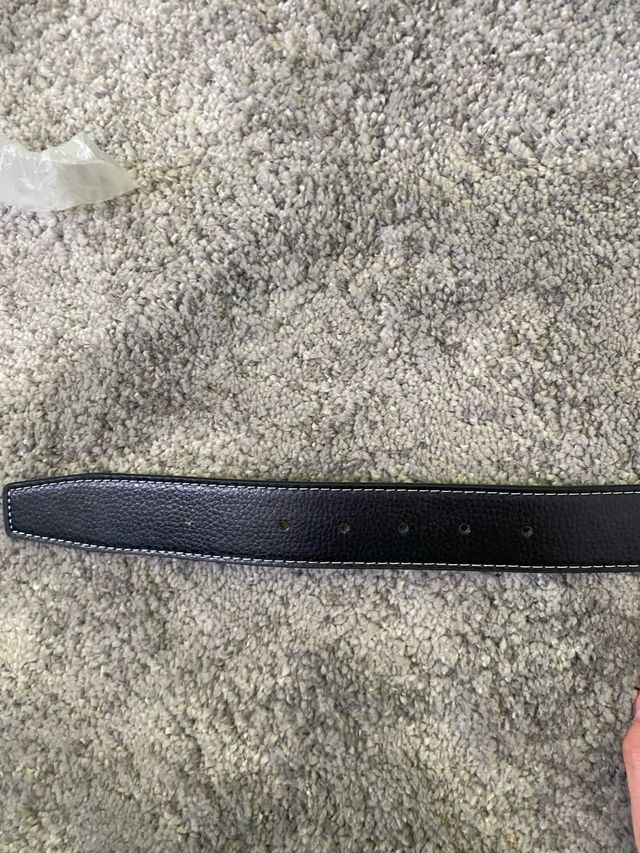 Cinturón Hermes Negro Hebilla H Plata