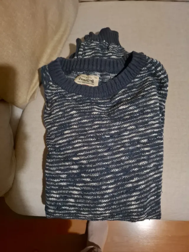 Jersey Jack & Jones azul y blanco