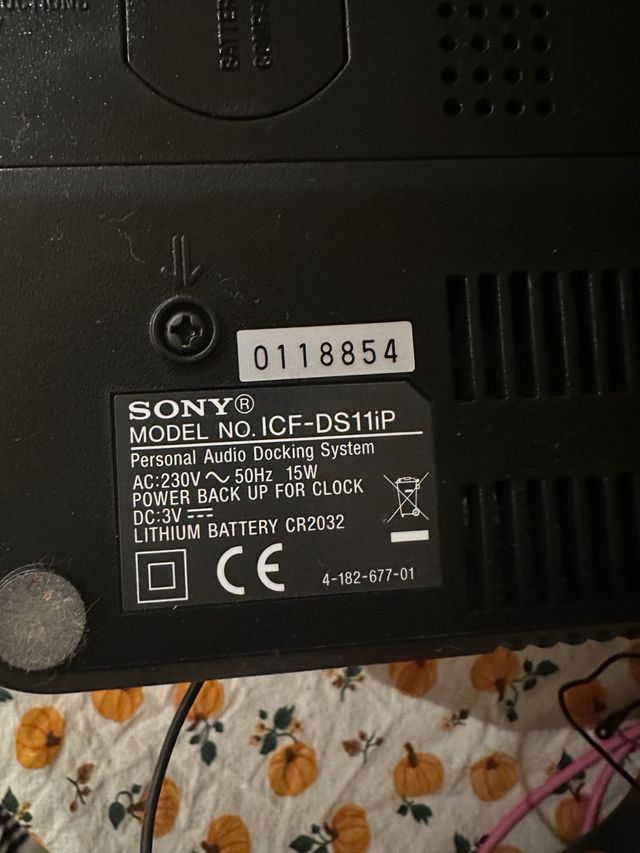 Altavoz Sony ICF-DS11iP con base iPod