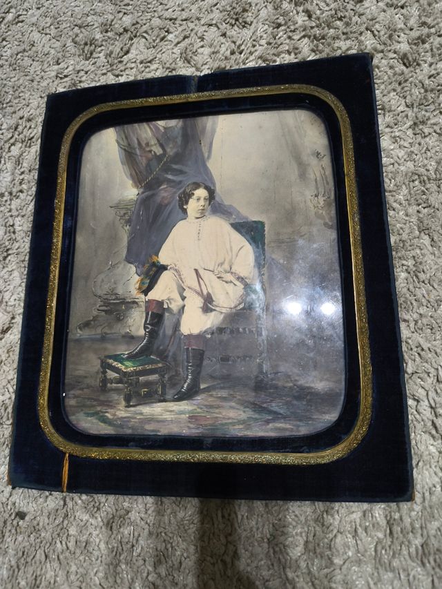 Fotografía antigua enmarcada
