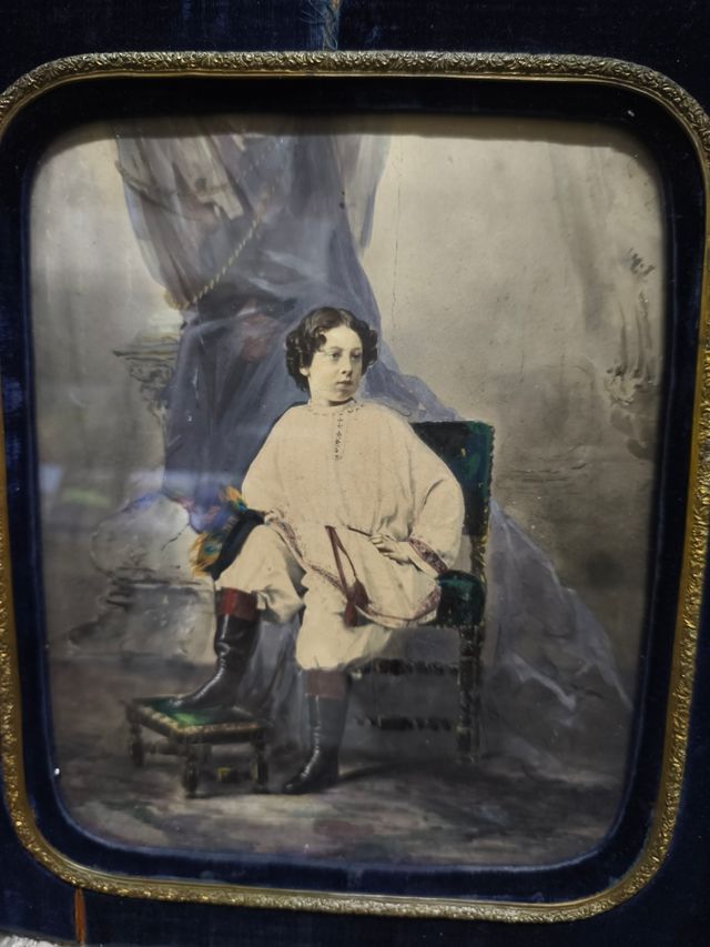 Fotografía antigua enmarcada
