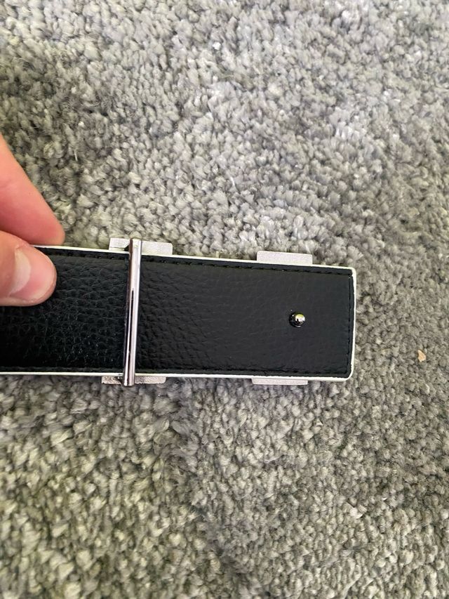 Cinturón Hermes Blanco y Negro