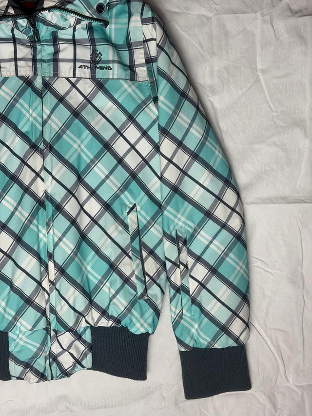 Abrigo ATHMIND Cuadros Turquesa