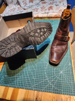 Botines de piel marrones