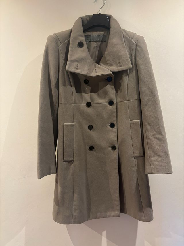 Abrigo Zara Talla S Gris
