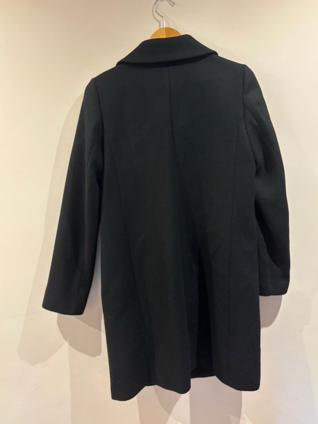 Abrigo negro Zara Talla M