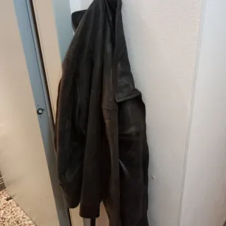 Chaqueta de piel marrón Talla 48