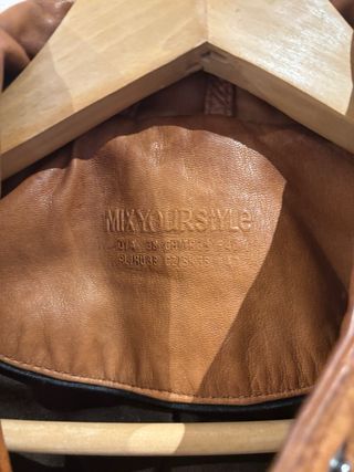 Chaqueta cuero biker Talla S