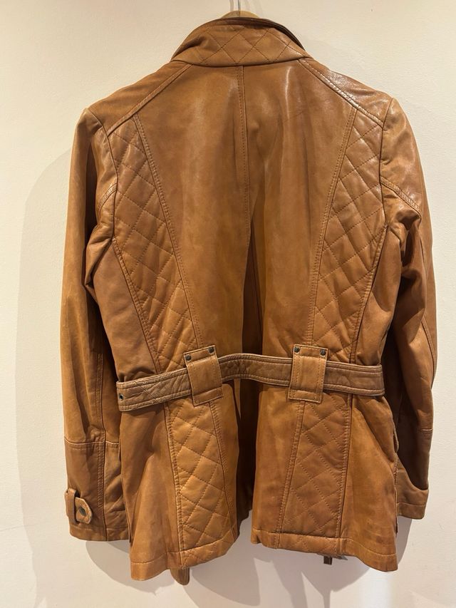 Chaqueta cuero biker Talla S