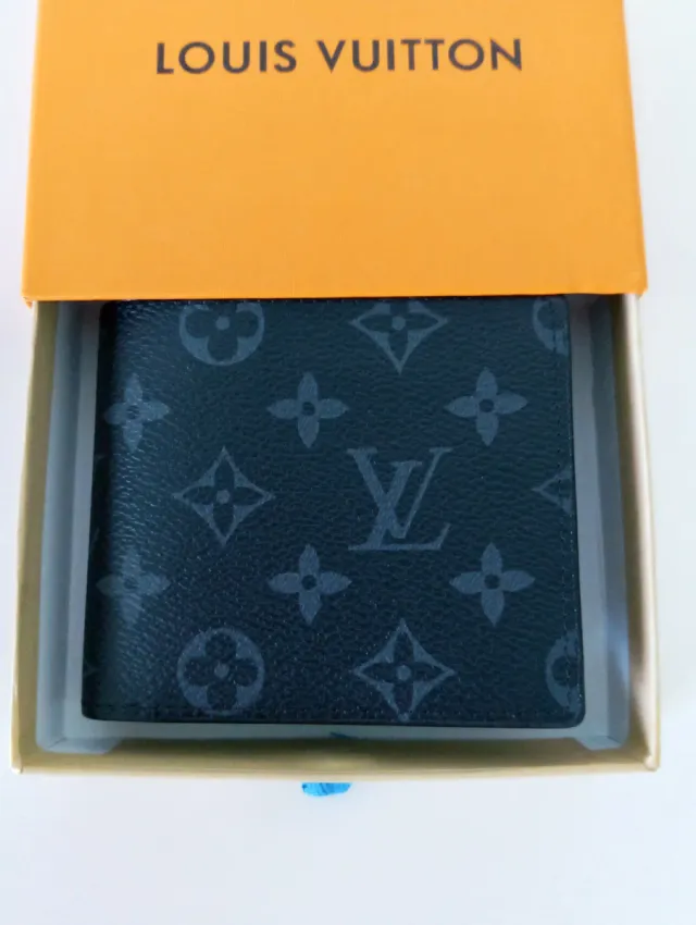 Cartera Louis Vuitton Monogram Negra y Gris