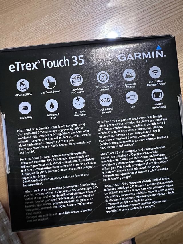 Garmin eTrex Touch 35 GPS TopoActive Europe