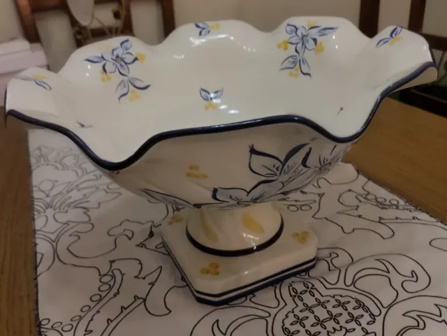 Frutero vintage flores azules