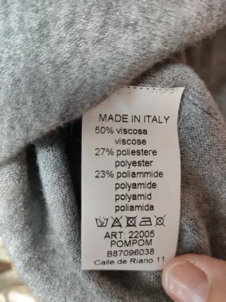 Jersey gris talla única