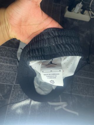 Pantalón Jordan Talla M Negro/Blanco