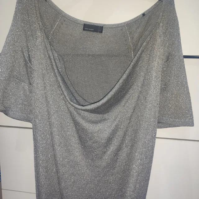 Vestido plata talla S
