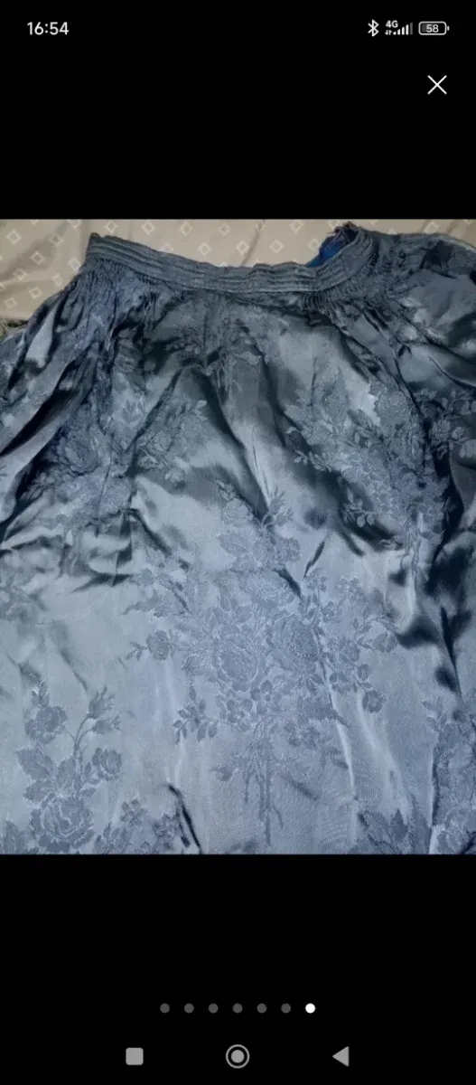 Traje de Fallera azul y blanco