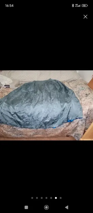 Traje de Fallera azul y blanco