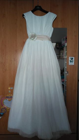 Vestido de comunión/fiesta niña blanco