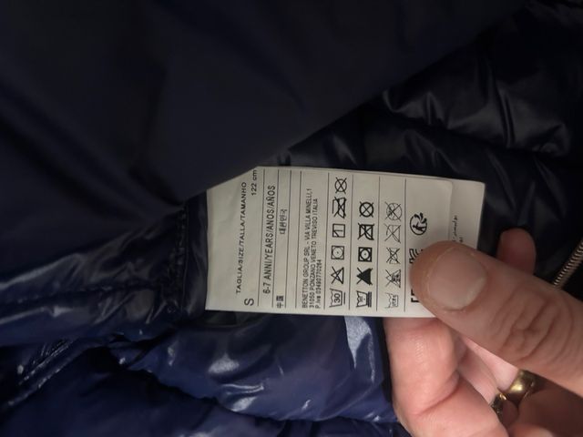 Plumas niño azul marino Benetton