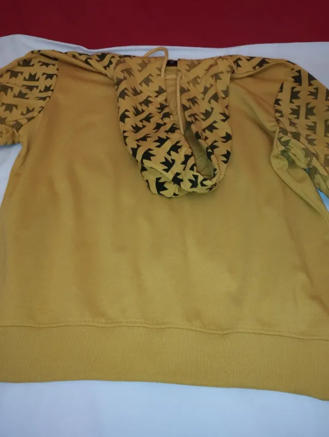 Sudadera con capucha X-NAME amarilla XXL