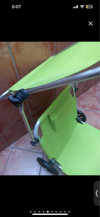 Hamaca/Carro Playa Plegable Verde