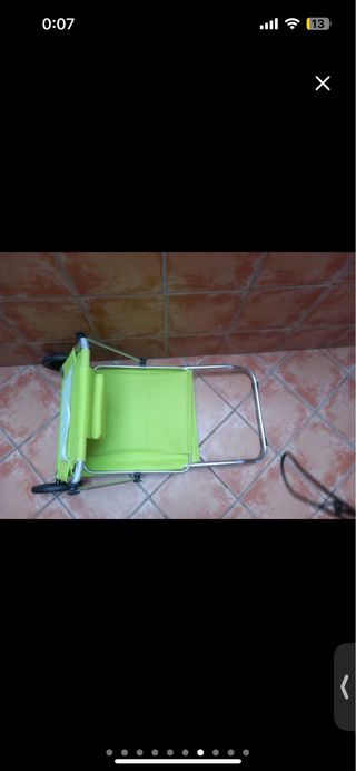 Hamaca/Carro Playa Plegable Verde