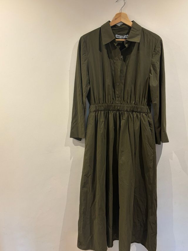 Vestido verde Zara