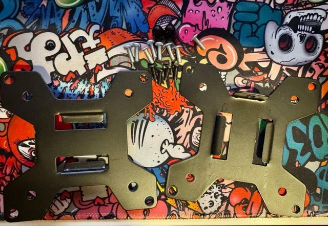 Brazo Soporte Doble Monitor Negro