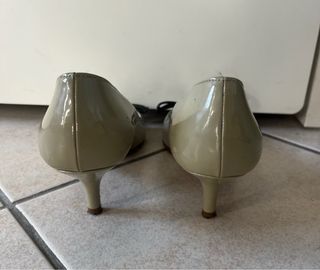 Scarpe Prada Vintage tacco grigio nero