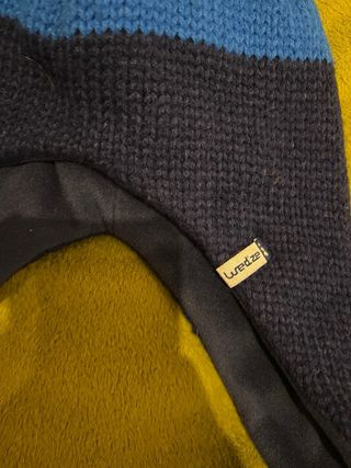 Gorro de invierno Wedze azul con pompón