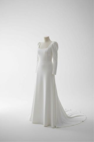 Vestido de Novia Pronovias Blanco Manga Larga