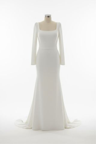 Vestido de Novia Pronovias Blanco Manga Larga