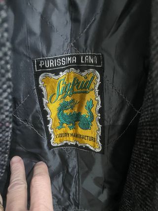 Giaccone vintage Sigfrid pura lana grigio